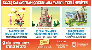 Savaş Kalaycı, yarı yıl tatilinde çocukları unutmadı