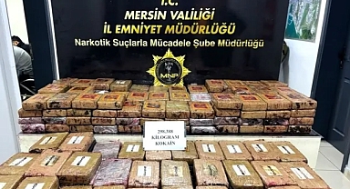298 Kilo Kokain Mersin Limanında Ele geçirildi
