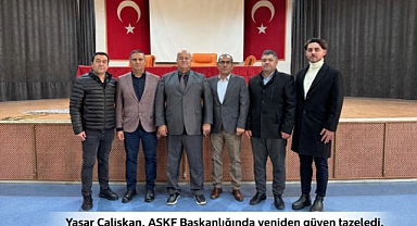 KARAMAN ASKF'DE YAŞAR ÇALIŞKAN YENİDEN GÜVEN TAZELEDİ 