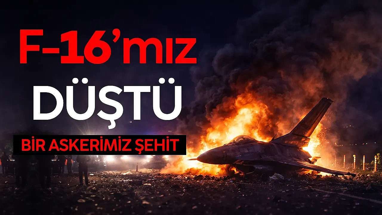 Balıkesir'de F-16 uçağının kaza kırıma uğraması sonucu 1 pilotumuz şehit oldu
