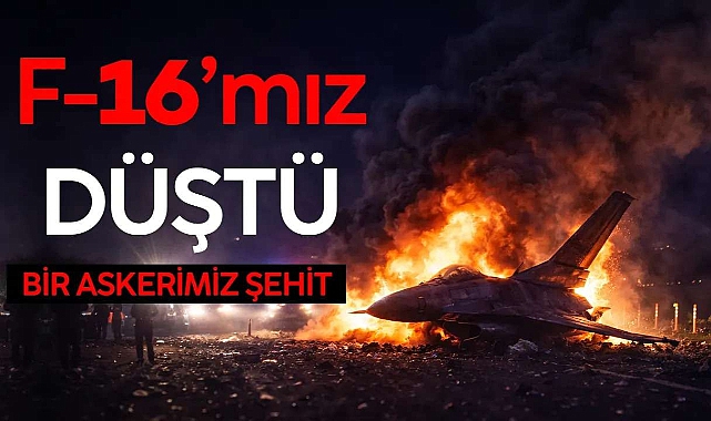 Balıkesir'de F-16 uçağının kaza kırıma uğraması sonucu 1 pilotumuz şehit oldu