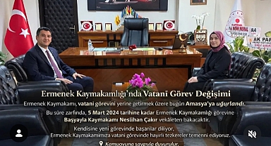 Ermenek Kaymakamlığı’nda Vatanî Görev Değişimi