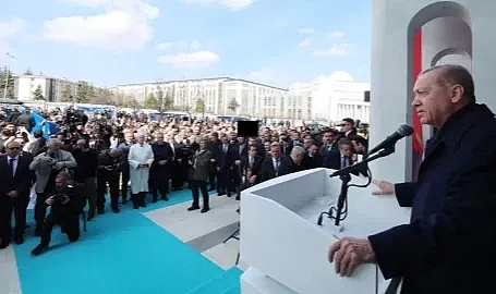 Cumhurbaşkanı Erdoğan Hacı İbrahim Demir Camii açılışında konuştu: Ramazan vurgusu