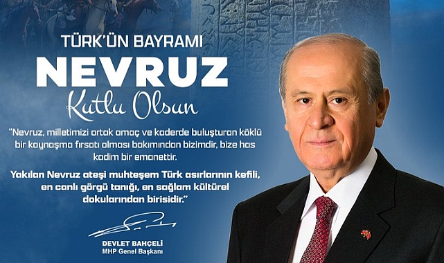 MHP Lideri Bahçeli’den Nevruz mesajı: 'Türk’ün bayramı kutlu olsun'
