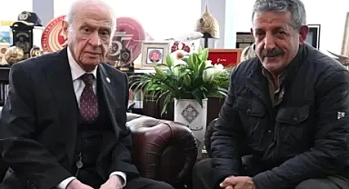 MHP Lideri Bahçeli, Gani Rüzgar Şavata'yı Genel Merkez'de kabul etti 