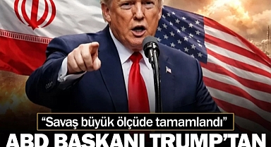 Trump’tan İran açıklaması: “Savaş büyük ölçüde tamamlandı”