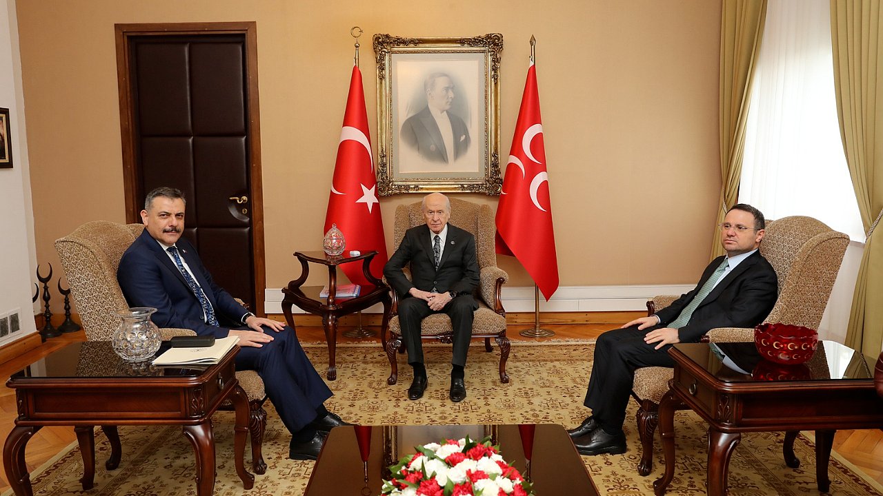 Bakan Çiftçi ve Bakan Gürlek'ten MHP Lideri Devlet Bahçeli'ye ziyaret