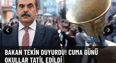 LGS sınavına hazırlık nedeniyle 12 Haziran cuma günü okullar tatil edildi