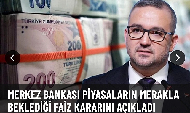 Merkez Bankası politika faizini sabit tuttu