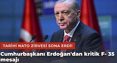 Cumhurbaşkanı Erdoğan'dan F-35 mesajı! Dünya 